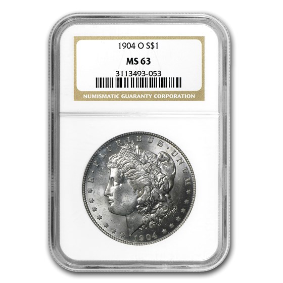 1904-O Morgan Dollar MS-63 NGC 1904-O Morgan Dollar MS-63 NGC